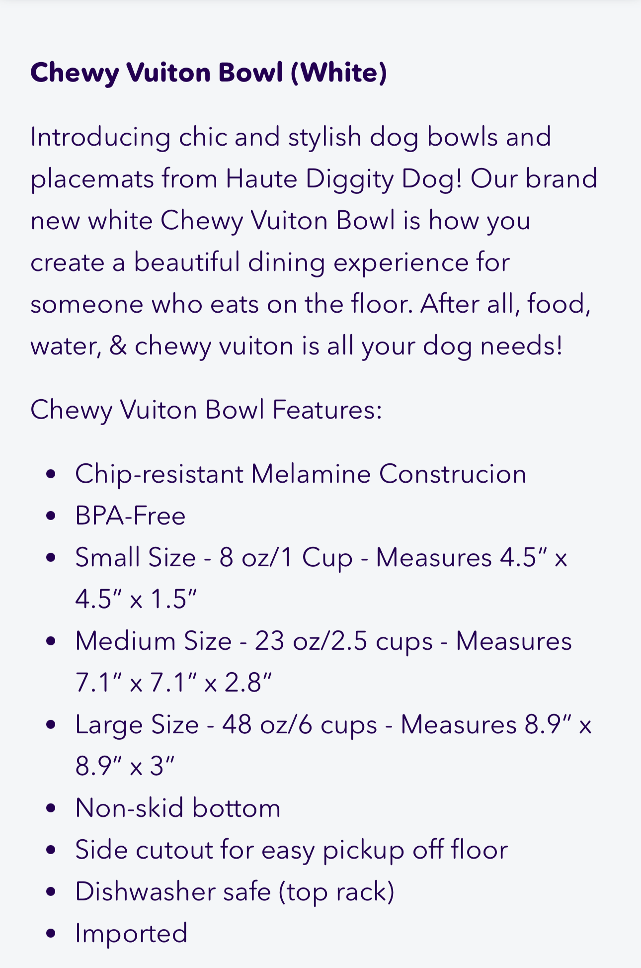 Chewy Vuitton Set of 2 Dog Bowls with Mat