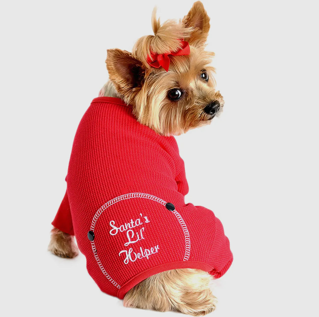 Holiday Santa’s Little Helper - Dog Christmas Pajamas